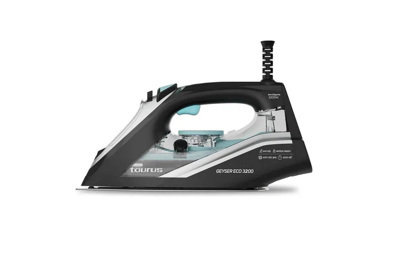 Dampstrygejern Taurus Geyser Eco 3200W, Sort||Sølv