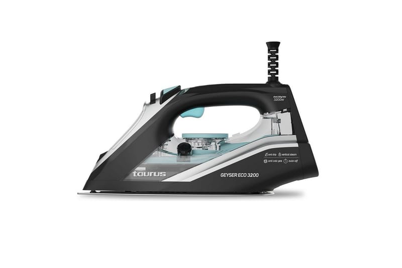 Dampstrygejern Taurus Geyser Eco 3200W, Sort||Sølv