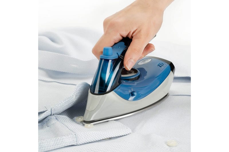 Rejsejern Black+Decker 1100W Blå/Sort - Blå||Sort - Husholdning - Rengøring & tøjpleje - Tøjpleje