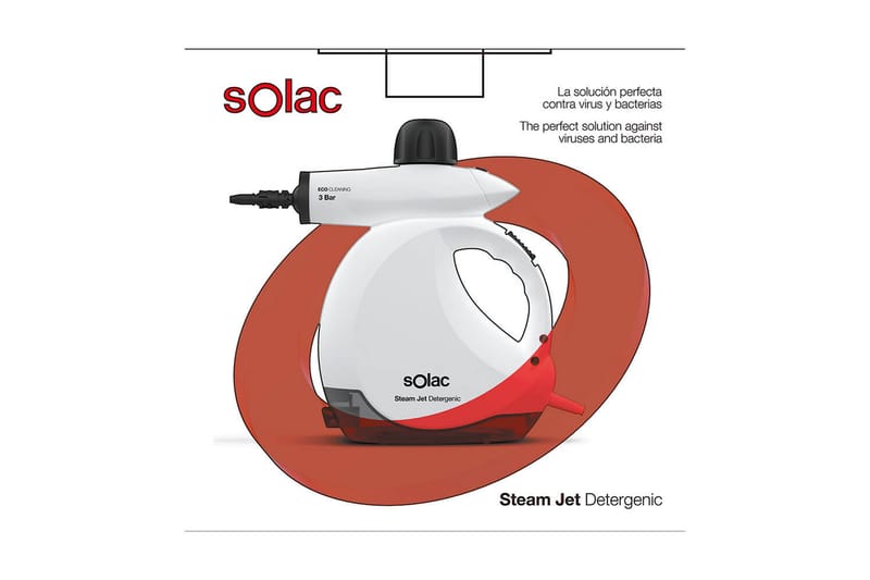 SOLAC Dampvask Miljøvenlig 1200W - Damprenser