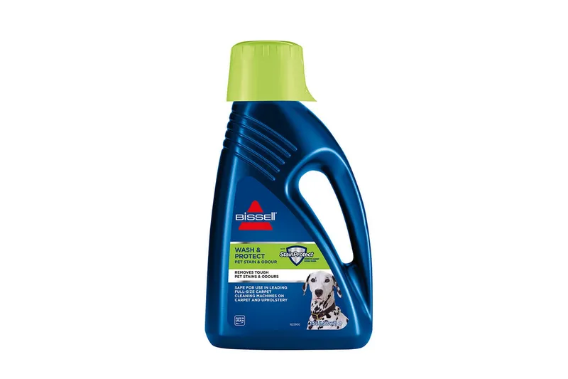 Tæppeshampoo Bissell Wash & Protect Pet 1,5L, Blå||Grøn