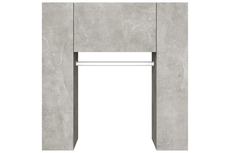 beBasic entrÃ©møbel 97,5x37x99 cm konstrueret træ betongrå - GrÃ¥ - Opbevaring - Tøjopbevaring - Knagerækker - Tøjstativ