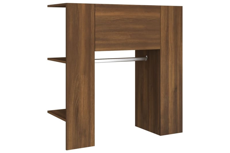beBasic entrÃ©møbel 97,5x37x99 cm konstrueret træ brun egetræsfarve - Brun - Opbevaring - Tøjopbevaring - Knagerækker - Tøjstativ