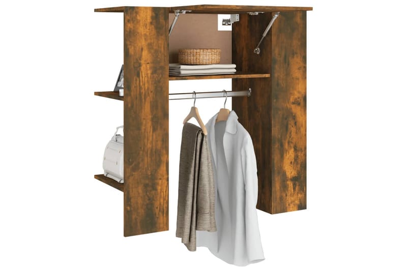 beBasic entrÃ©møbel 97,5x37x99 cm konstrueret træ røget sonoma-eg - Brun - Opbevaring - Tøjopbevaring - Knagerækker - Tøjstativ