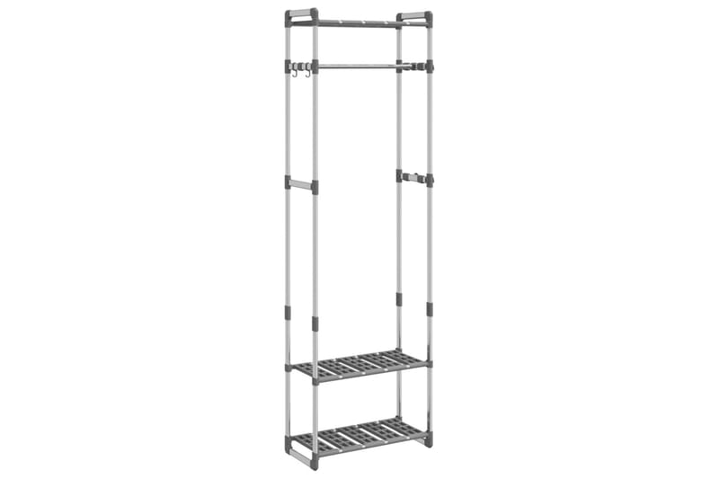beBasic tøjstativ 3 niveauer 59x29x192 cm aluminium sølvfarvet - SÃ¸lv - Opbevaring - Tøjopbevaring - Knagerækker - Tøjstativ