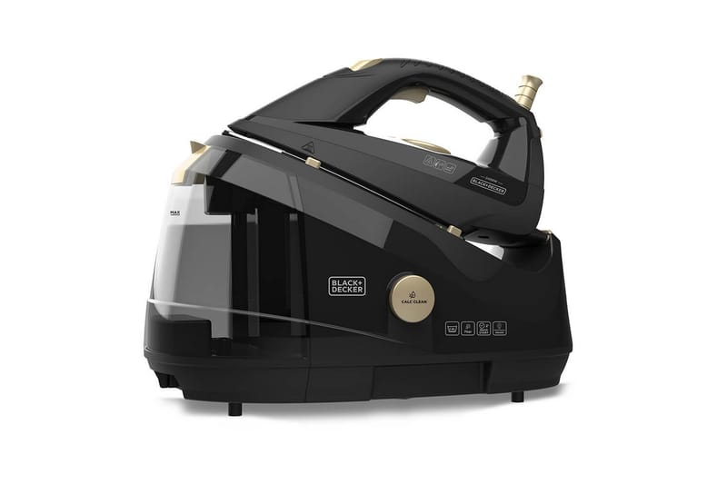 Sort + DECKER Dampstation - BLACK+DECKER - Husholdning - Rengøring & tøjpleje - Tøjpleje