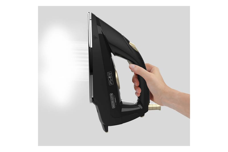 Sort + DECKER Dampstation - BLACK+DECKER - Husholdning - Rengøring & tøjpleje - Tøjpleje