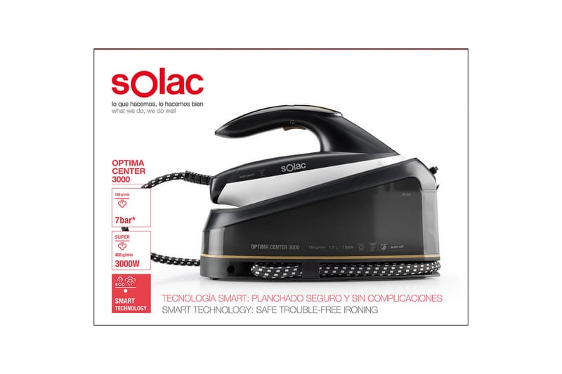 SOLAC Dampstation Optima Center 3000W - Husholdning - Rengøring & tøjpleje - Tøjpleje