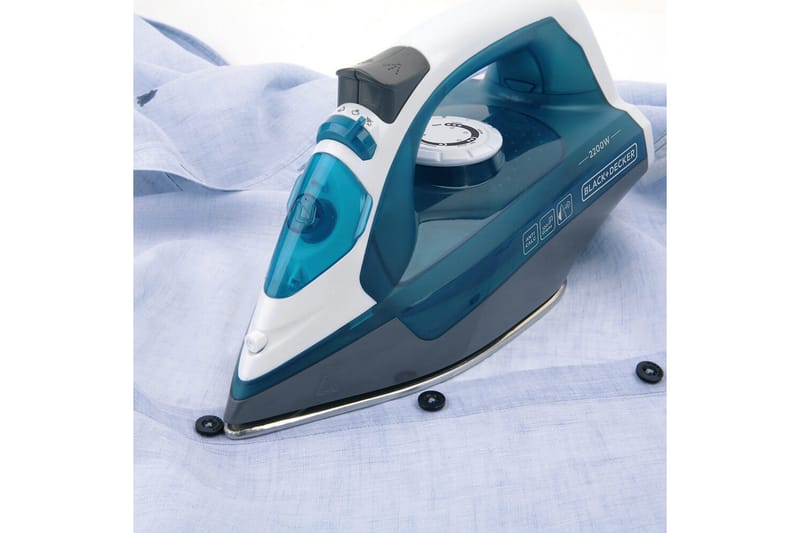 Dampstrygejern Black+Decker 2200W Blå - Blå||Sort - Husholdning - Rengøring & tøjpleje - Tøjpleje