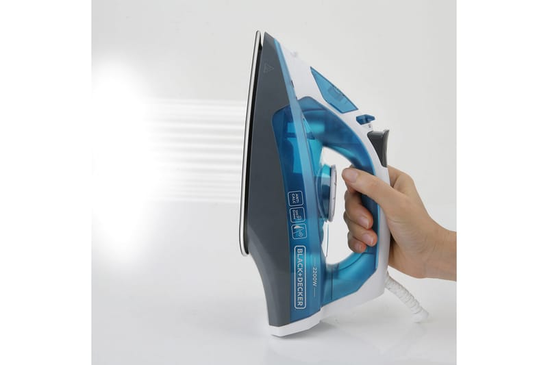 Dampstrygejern Black+Decker 2200W Blå - Blå||Sort - Husholdning - Rengøring & tøjpleje - Tøjpleje