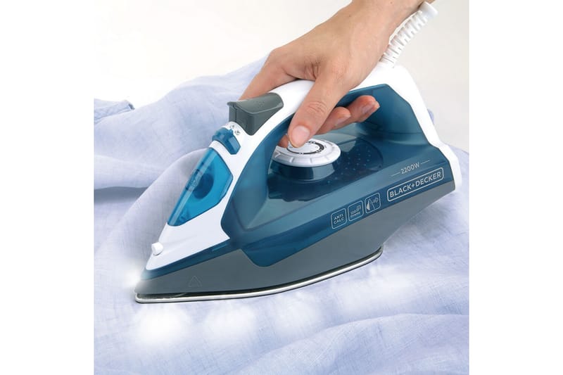 Dampstrygejern Black+Decker 2200W Blå - Blå||Sort - Husholdning - Rengøring & tøjpleje - Tøjpleje