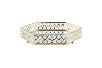 Bricka Beliani Vatan Guld, 28x25x6 cm GOLD - Husholdning - Servering & opdækning - Andet til opdækning & servering - Oplægning & serveringstilbehør
