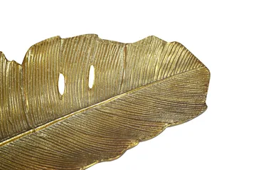 Kelvik dekorationsskål Blad i aluminium - guld - Husholdning - Servering & opdækning - Bakker & fade