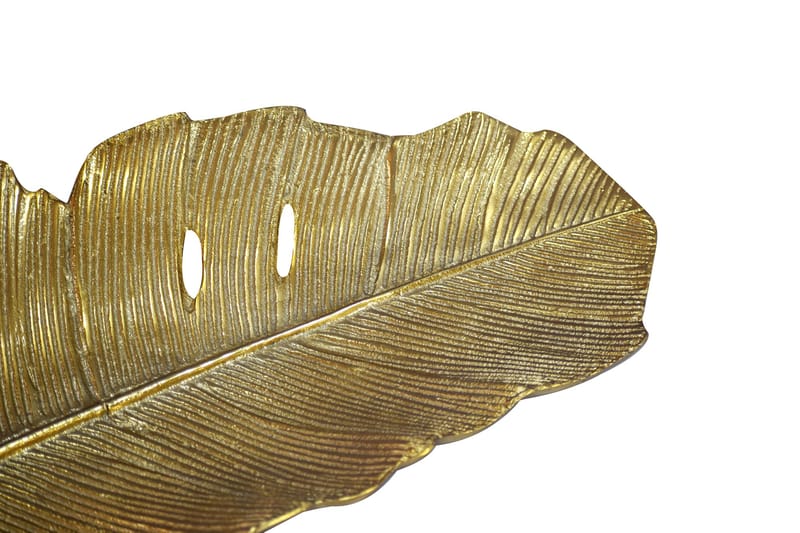 Kelvik dekorationsskål Blad i aluminium - guld - Husholdning - Servering & opdækning - Bakker & fade