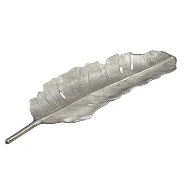Kelvik dekorationsskål Blad i aluminium - sølv - Husholdning - Servering & opdækning - Bakker & fade