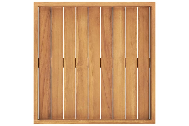 serveringsbakke 50x50 cm massivt teaktræ - Brun - Husholdning - Servering & opdækning - Bakker & fade - Serveringsbakker