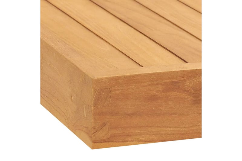 serveringsbakke 50x50 cm massivt teaktræ - Brun - Husholdning - Servering & opdækning - Bakker & fade - Serveringsbakker