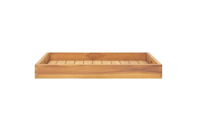 serveringsbakke 60x60 cm massivt teaktræ - Brun - Husholdning - Servering & opdækning - Bakker & fade - Serveringsbakker