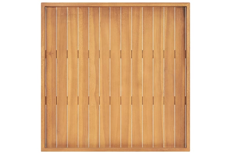 serveringsbakke 70x70 cm massivt teaktræ - Brun - Husholdning - Servering & opdækning - Bakker & fade - Serveringsbakker