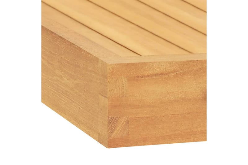 serveringsbakke 70x70 cm massivt teaktræ - Brun - Husholdning - Servering & opdækning - Bakker & fade - Serveringsbakker