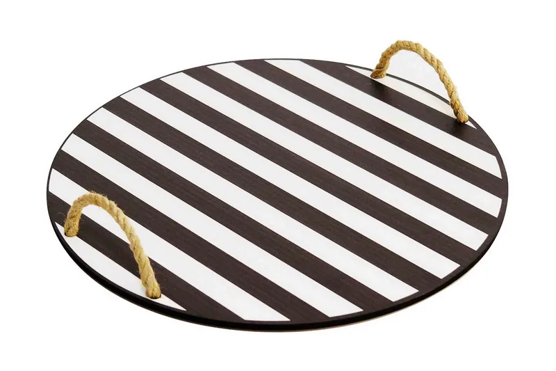 Serveringsbakke, Sort/Hvid