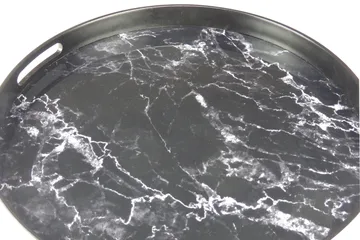 Saturn Serveringsbricka - Sort/Glas/Plast - Husholdning - Servering & opdækning - Bakker & fade - Serveringsbakker