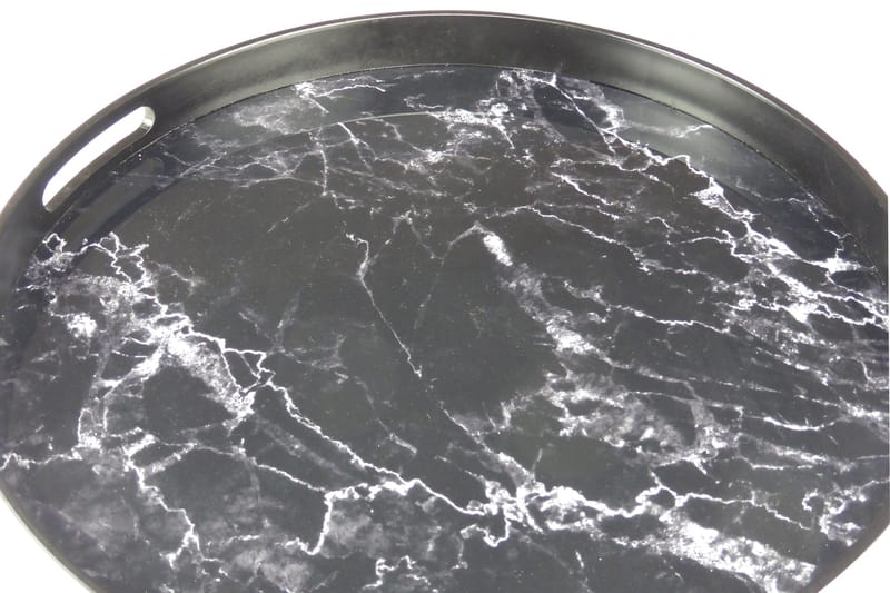 Saturn Serveringsbricka - Sort/Glas/Plast - Husholdning - Servering & opdækning - Bakker & fade - Serveringsbakker