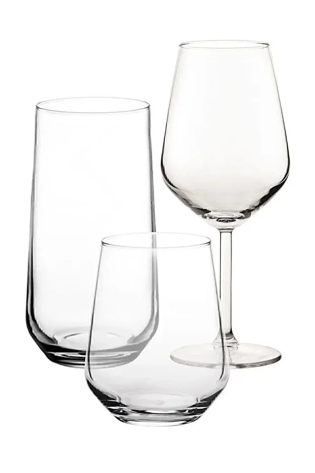 Glassæt (18 dele) Opviq Allegra (26 x 35 x 18 cm) Transparent, Transparent
