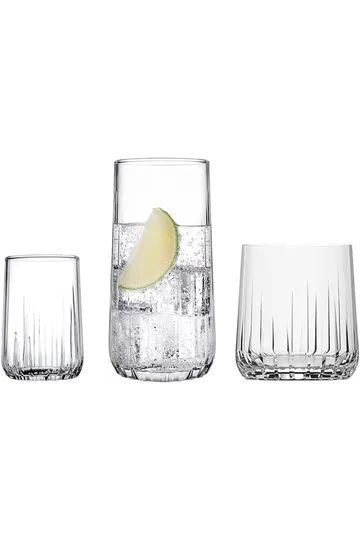 Glassæt (18 dele) Opviq Nova (17 x 32 x 32 cm) Transparent - Transparent - Husholdning - Servering & opdækning - Glas