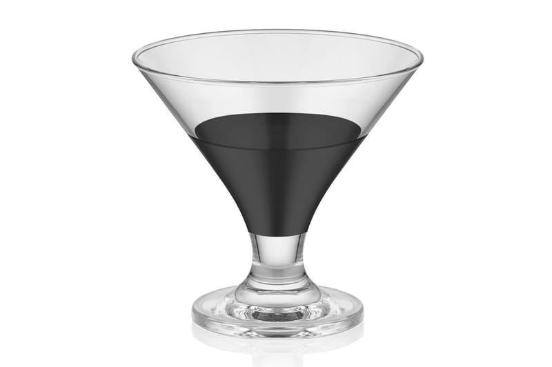 Glassæt 6 stk - Sort - Cocktailglas - Glas