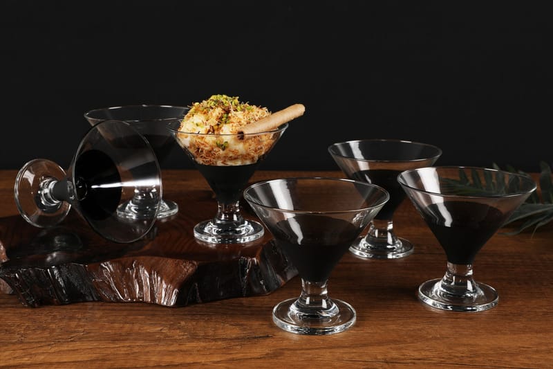 Glassæt 6 stk - Sort - Cocktailglas - Glas