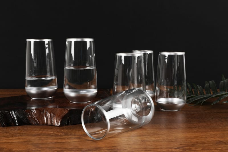 Highballglas - Sølv - Glas - Drinkglas & highballglas