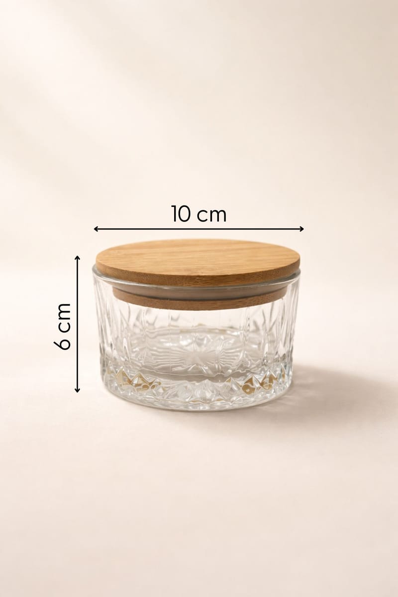 Opbevaringskassesæt (6 dele) Opviq Cleo Shelf (10 x 10 x 6 cm) effaf - Transparent - Husholdning - Servering & opdækning - Kander og karafler - Glasflaske