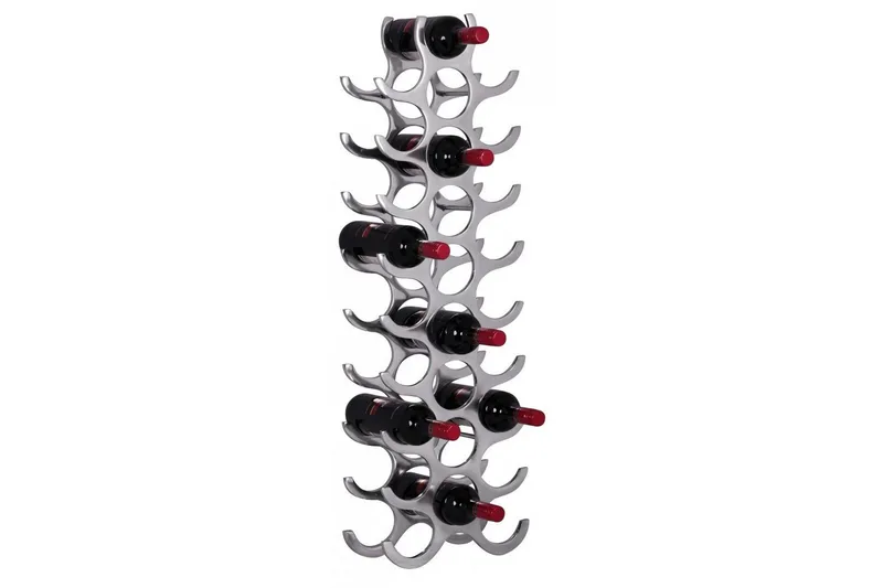 Vinstativ Wohnling Aluminium Støbt Håndpoleret Plads til 27 Flasker Moderne Loft, undefined