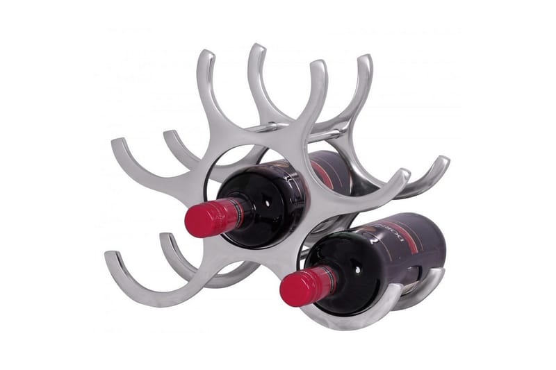 Vinstativ Wohnling Aluminium Støbt Håndpoleret Plads til 6 Flasker Moderne Loft, undefined