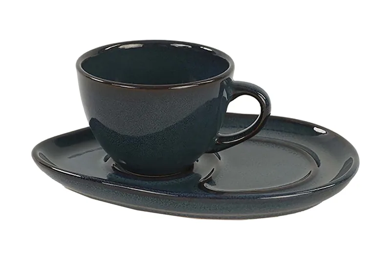 Kaffeservis Mörkblå