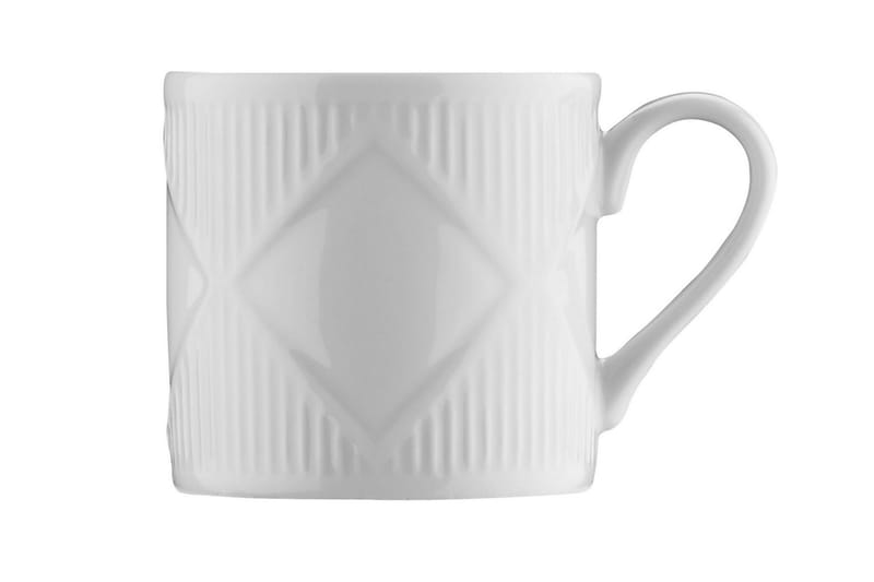 Adine Kaffekopsæt 12 Dele - Porcelæn/Hvid - Husholdning - Servering & opdækning - Porcelæn