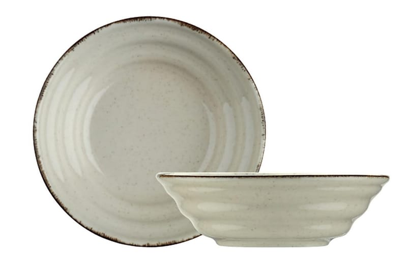 Adine Tallerkensæt 24 Dele - Porcelæn/Brun - Husholdning - Servering & opdækning - Porcelæn