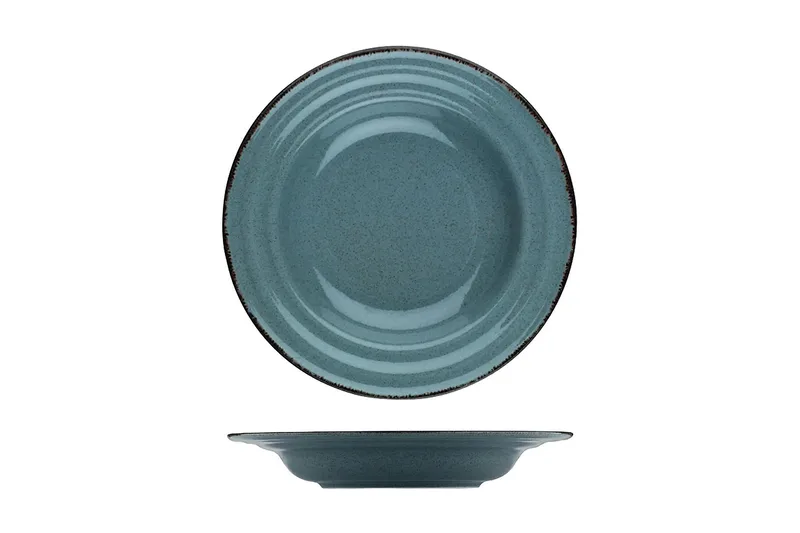 Adine Tallerkensæt 24 Dele - Porcelæn/Blå - Husholdning - Servering & opdækning - Porcelæn