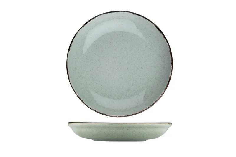 Adine Tallerkensæt 24 Dele - Porcelæn/Grøn - Husholdning - Servering & opdækning - Porcelæn