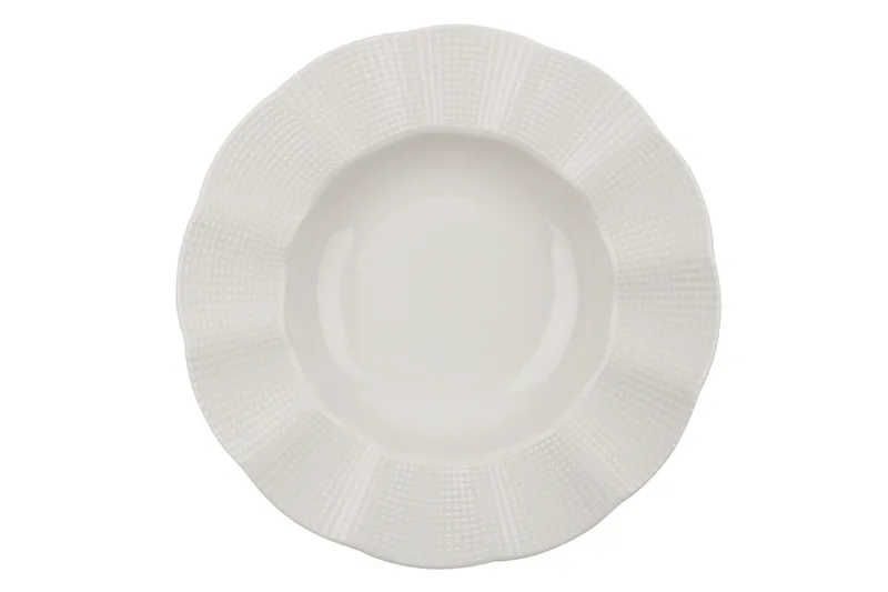 Adine Porcelæn Middagsservice 24 Dele Porcelæn - Creme - Husholdning - Servering & opdækning - Porcelæn