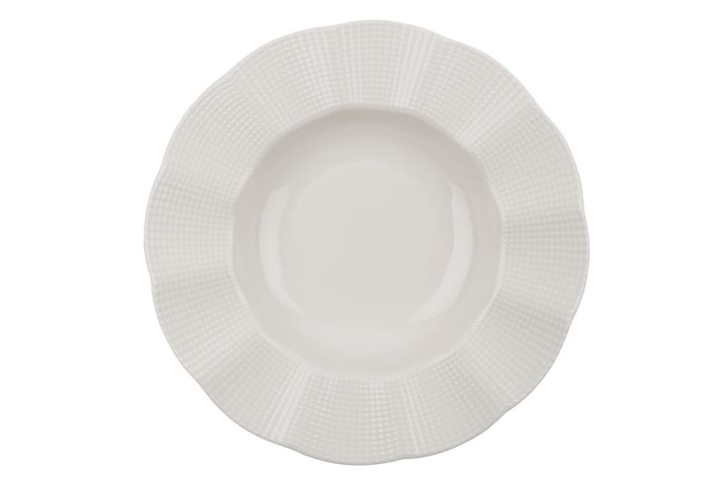 Adine Porcelæn Middagsservice 24 Dele Porcelæn - Creme - Husholdning - Servering & opdækning - Porcelæn