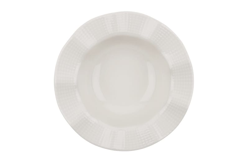 Adine Porcelæn Middagsservice 24 Dele Porcelæn - Creme - Husholdning - Servering & opdækning - Porcelæn