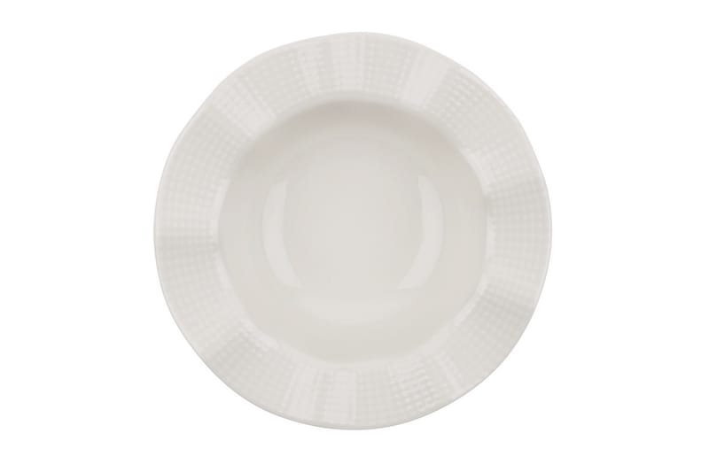 Adine Porcelæn Middagsservice 24 Dele Porcelæn - Creme - Husholdning - Servering & opdækning - Porcelæn