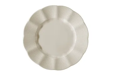 Adine Porcelæn Middagsservice 24 Dele Porcelæn - Creme - Husholdning - Servering & opdækning - Porcelæn
