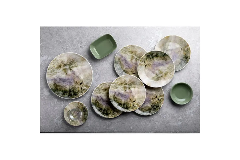 Morgenmadssæt (25 dele) Nylar 128 Multifarvet - Multifarvet - Husholdning - Servering & opdækning - Porcelæn