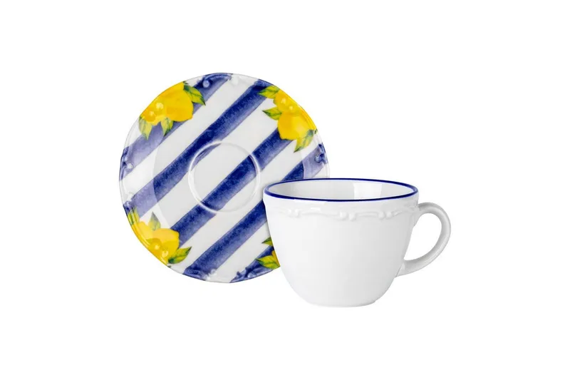 Morgenmadssæt (26 dele) Nylar 126 Multifarvet - Blå - Husholdning - Servering & opdækning - Porcelæn