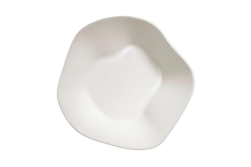 Skålesæt 2 stk - Cremehvid - Dybe tallerkner - Tallerkener - Porcelæn