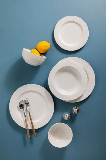 Spisestel (24 dele) Opviq Costa Costa 24 (32 x 36 x 41 cm) hvid - Hvid - Husholdning - Servering & opdækning - Porcelæn