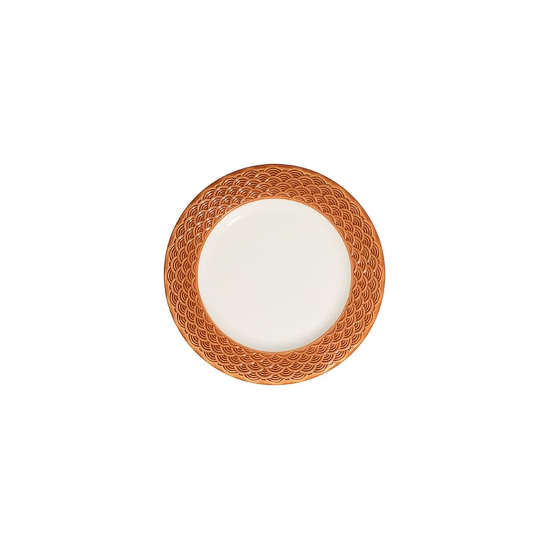 Spisestel (24 dele) Opviq Orila Costa 24 (32 x 36 x 41 cm) Hvid orange - hvid og orange - Husholdning - Servering & opdækning - Porcelæn